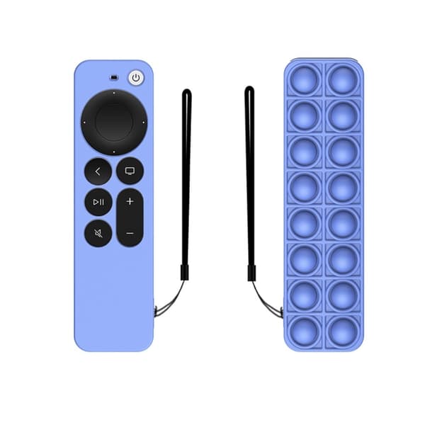 Apple TV 4K (2021) push bubble design silikone cover - Lyselilla Purple