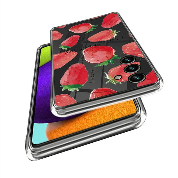 Deco Samsung Galaxy A34 5G Etui - Jordbær Red