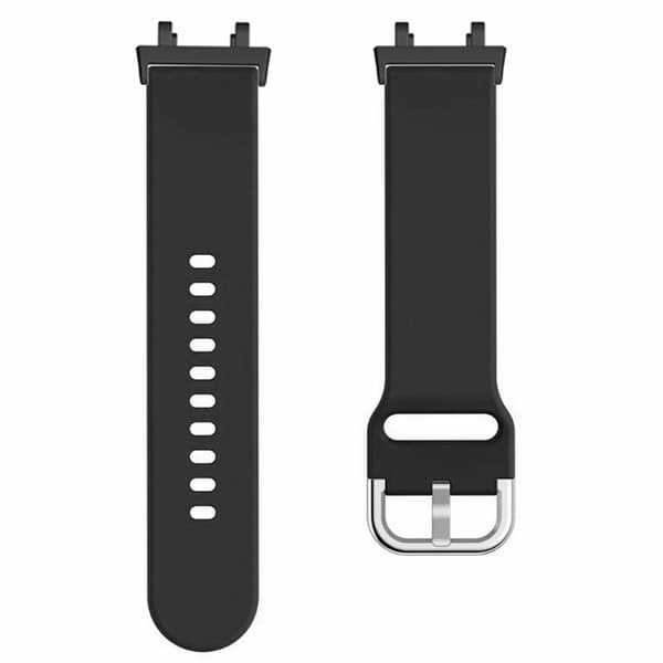 Huami Amazfit Active Edge A2212 kellon hihna silikoni hengittävä kellonauha korvaava - Musta Black