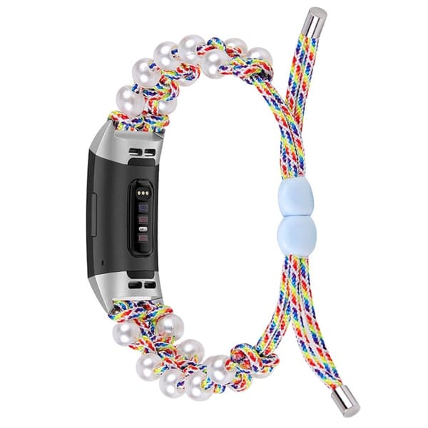 Fitbit Charge 4 / 3 moderiktigt klockarmband i orb-nylon - Flerfärgad multifärg