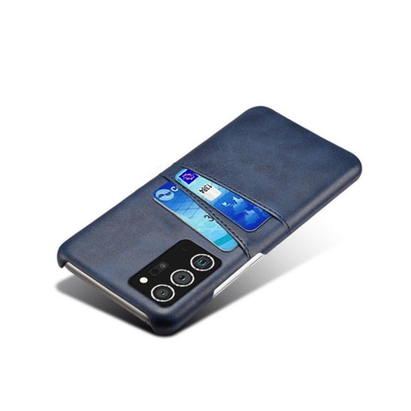 Samsung Galaxy Note 20 Ultra skal med korthållare - Blå Blå