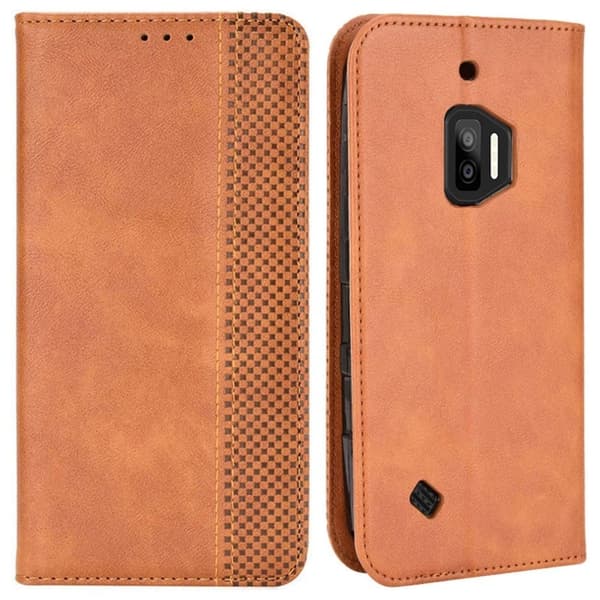Bofink Vintage Oukitel Wp12 / Wp12 Pro Nahkakotelo - Ruskea Brown