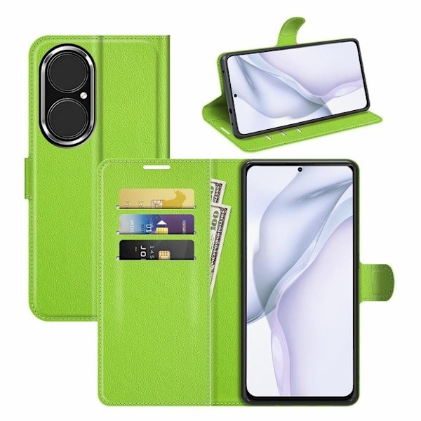 Classic Huawei P50 Läppäkotelo - Vihreä Green
