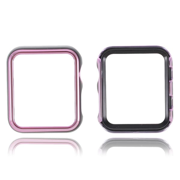 Apple Watch Series 3/2/1 42mm stilfuld ramme - Lilla / Sort Black