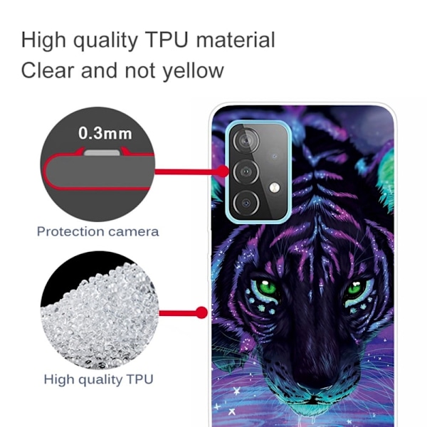 Deco Samsung Galaxy A23 kotelot - Tiikeri Multicolor