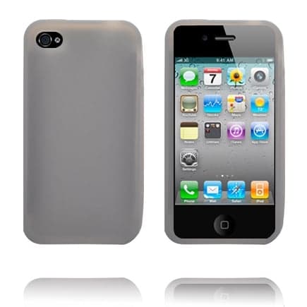 Soft Shell (grøn) iPhone 4S-cover Silver grey