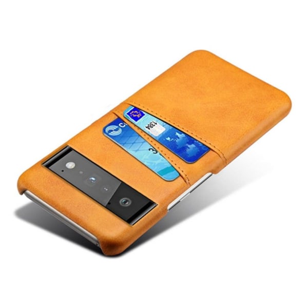 Dual Card Etui Google Pixel 6 Pro - Orange Orange