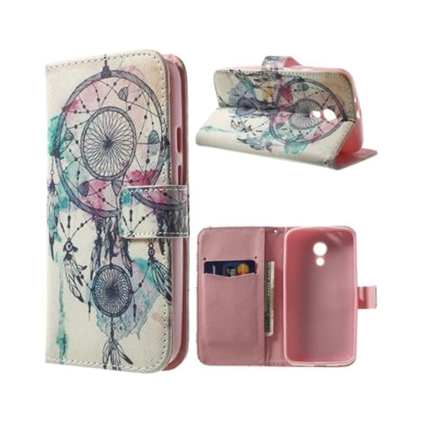 Moberg (Dreamcatcher) Motorola Moto G2 Læder Flip Etui Multicolor