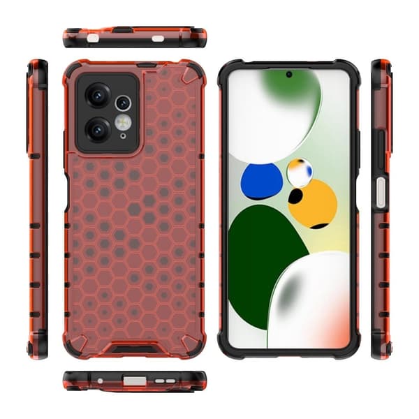 Bofink Honeycomb Xiaomi Redmi Note 12 skal - Röd Röd
