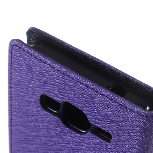 Mercury Goospery læder-etui til Samsung Galaxy J3 (2016) - Lilla Purple