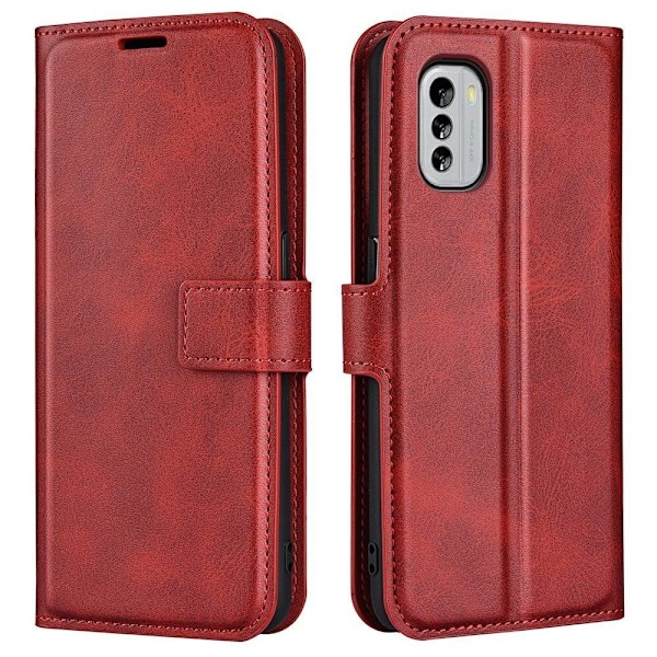 Lompakko Nahkakotelo For Nokia G60 - Punainen Red