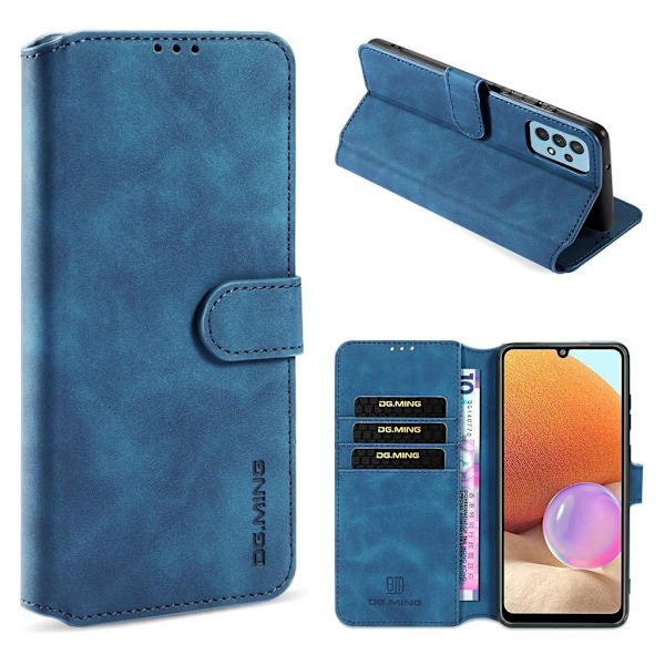 DG.MING Samsung Galaxy A32 retroetui - Blå Blue