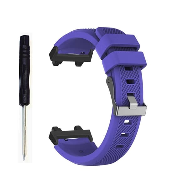 Amazfit T-Rex 2 silikoneurrem i twill-design - Lilla Purple