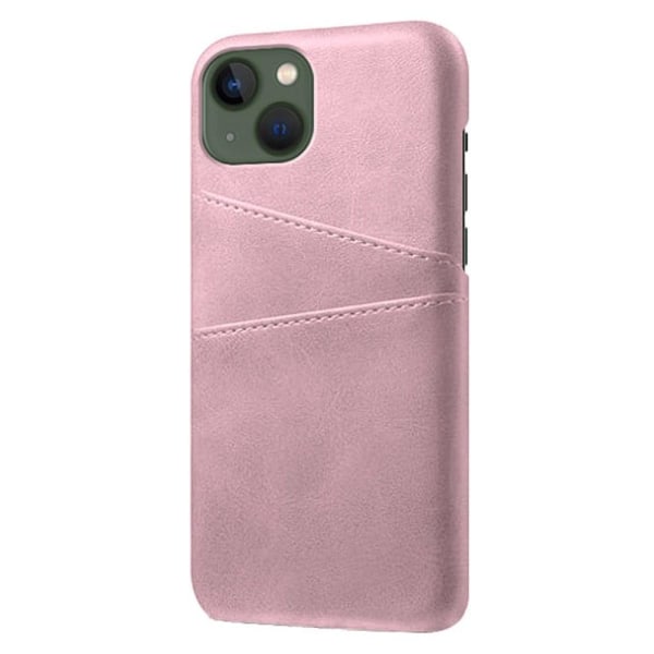 Dual Card iPhone 14 cover - Lyserød Pink