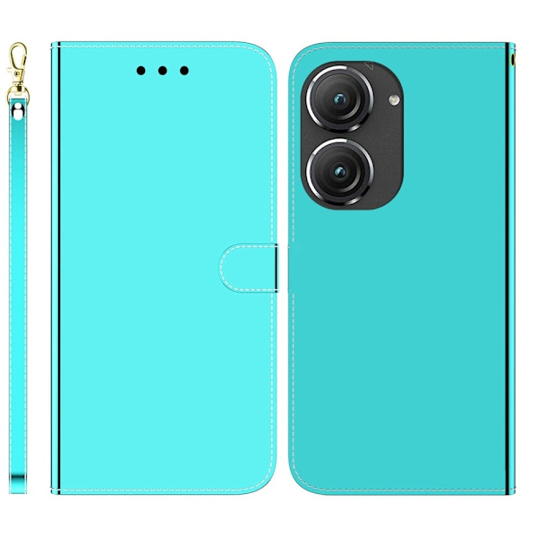 Mirror ASUS Zenfone 9 Flippetui - Cyan Green