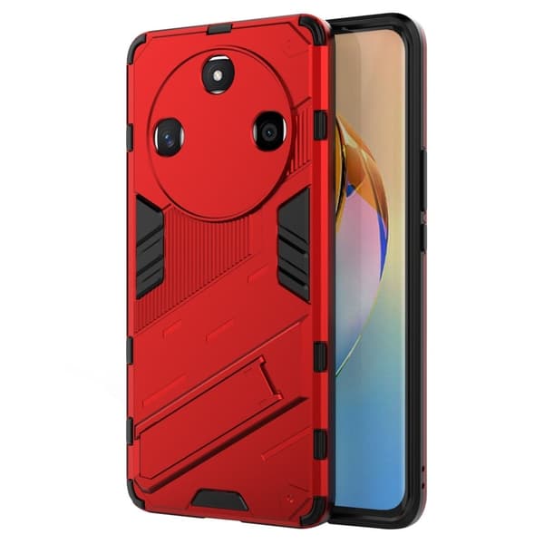 Shockproof Hybrid Deksel med A Modern Touch til Honor X50 - Rød Red