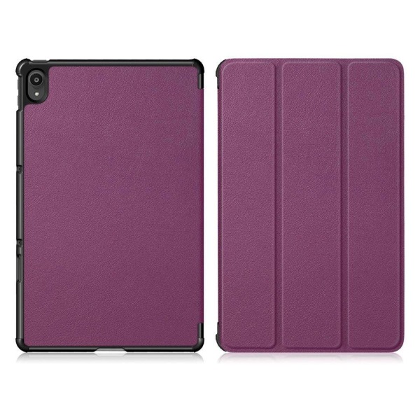 Lenovo Tab P11 tri-fold leather flip case - Purple Lila