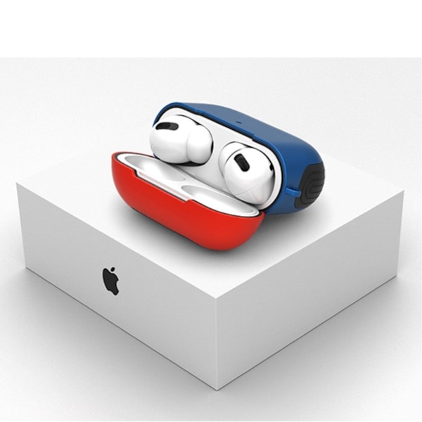 AirPods Pro matter etui - Rød / Blå Blue