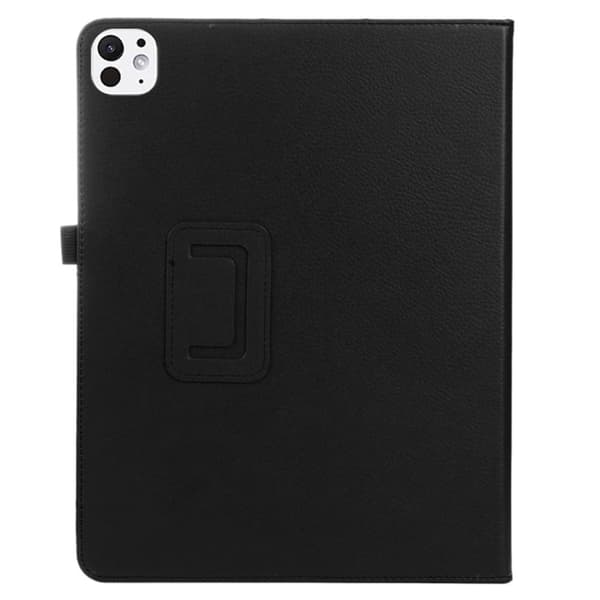 iPad Pro 11 (2024) Kotelo Bi-Fold Stand PU Nahka Tablet Cover kynällä Loop Design - Musta Black