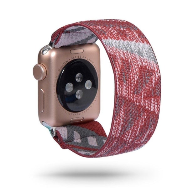 Apple Watch Series 5 / 4 44mm nylon-urrem - Rødvin Red