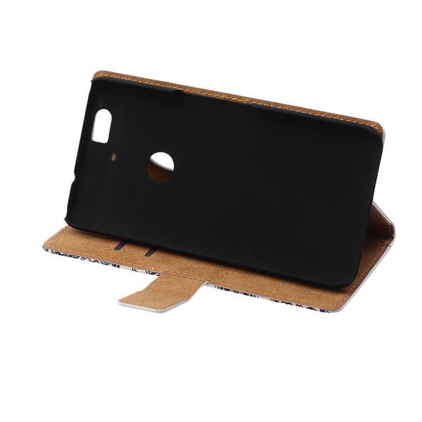 Moberg Google Nexus 6P Lær Etui - Henrivende Ugle Multicolor