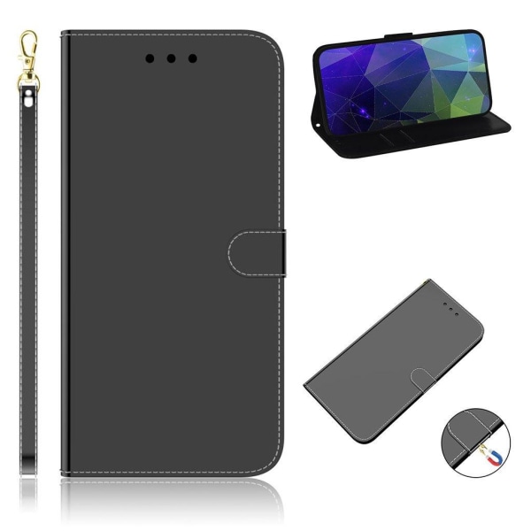 Mirror iPhone 12 / 12 Pro flip case - Black Black