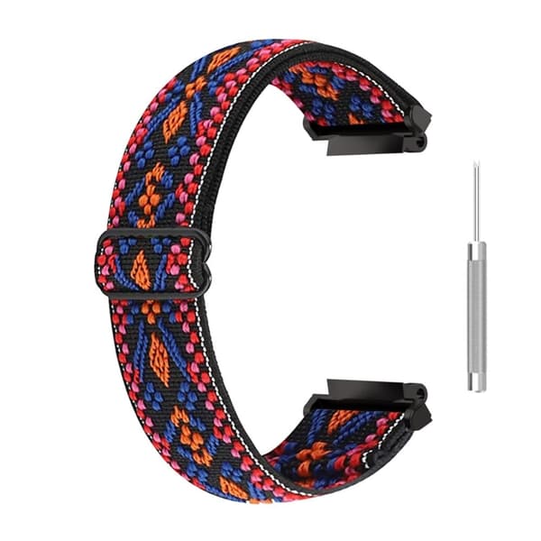 Amazfit T-Rex 2 urrem af nylon i etnisk stil - Lyserød / Orange Multicolor