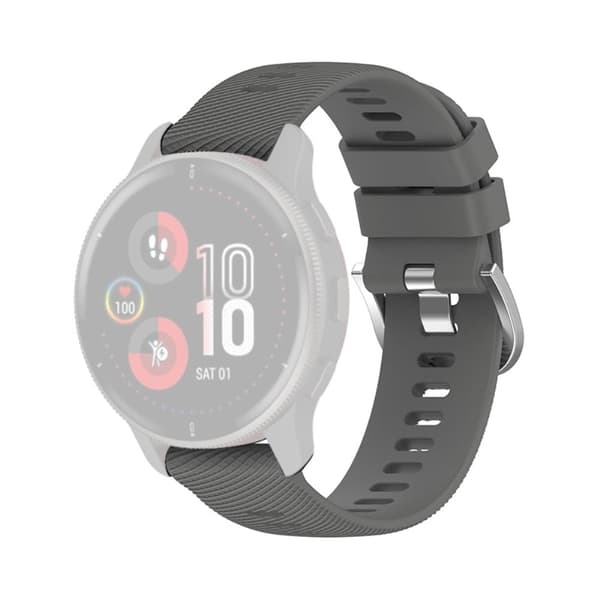 Garmin Forerunner 255 / 255 Music / Venu 2 klockarmband i silikon - Grå Silvergrå