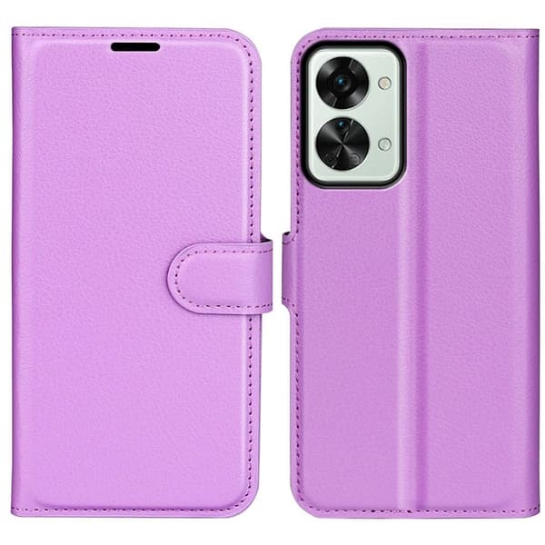 Classic OnePlus Nord 2T flip etui - Lilla Purple