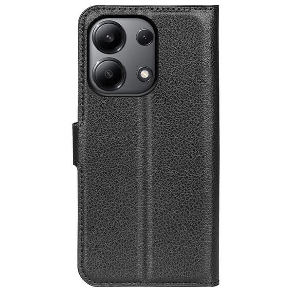 Klassisk Xiaomi Redmi Note 13 flip etui - Sort Black