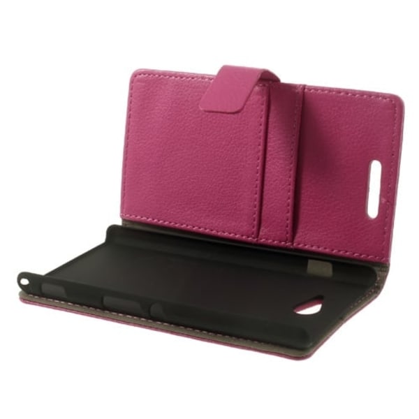 Wall Street (Pinkki) Sony Xperia M2 Nahkakotelo Pink