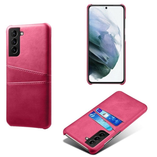 Dual Card Samsung Galaxy S22 cover - Rose Pink