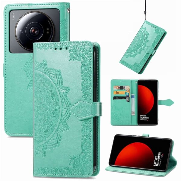 Mandala Xiaomi 12s Ultra Flippetui - Grønn Green