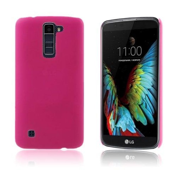 Christensen gummibelagt plastik cover til LG K10 - Pink Pink