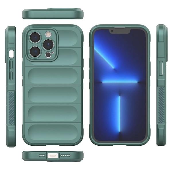 Blødt grebsformet cover til iPhone 13 Pro - Mørkegråt Silver grey