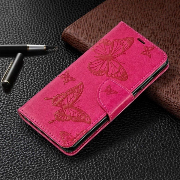 Butterfly Huawei P30 etui - Rose Pink