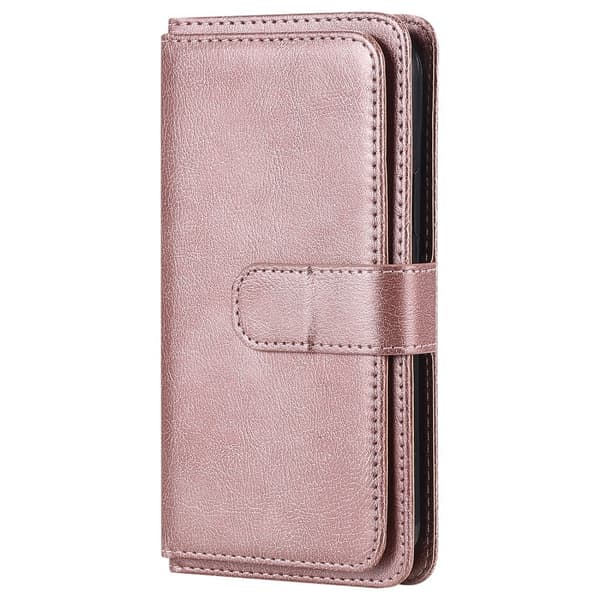 Google Pixel 6 Pro fodral med 10 fickor - Rosa Rosa