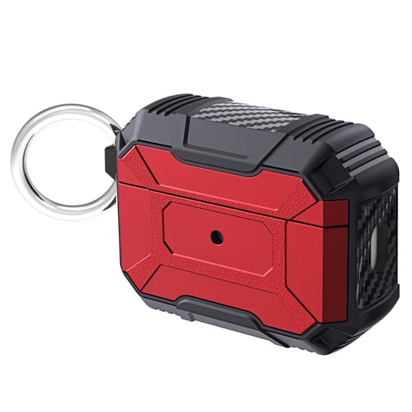 AirPods Pro 2 etui med karabinhage - Rød Red
