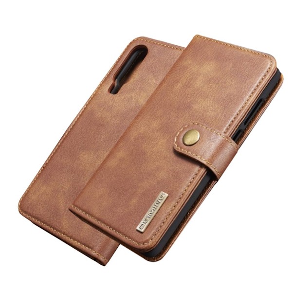 DG.MING Huawei P30 2-in-1 split læderetui - Brun Brown