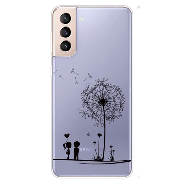 Deco Samsung Galaxy S22 Etui - Mælkebøtte og Børn Black