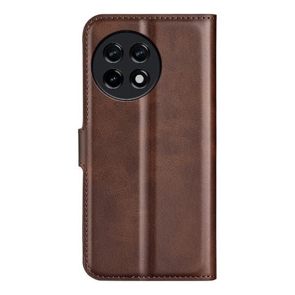 Læretui med Lommebok til OnePlus 11R / Ace 2 - Brun Brown