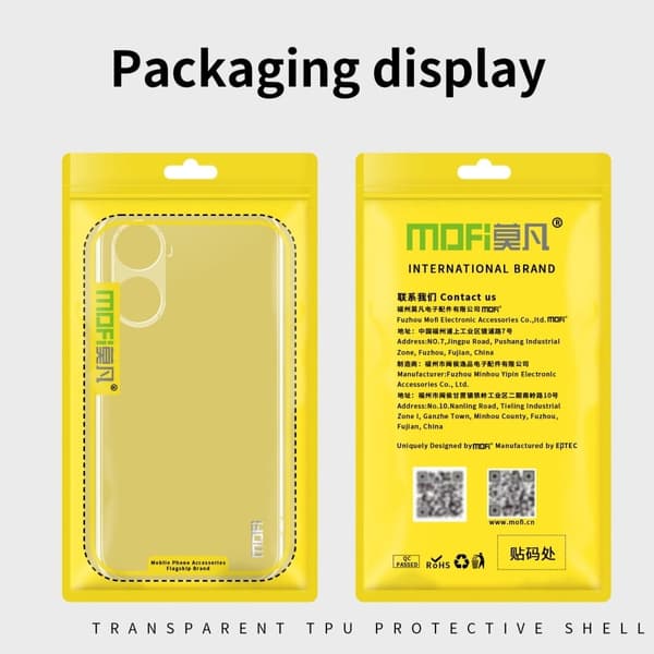 MOFI Huawei Nova 11 SE / Huawei nova 12 SE slim shield deksel - Transparent Transparent