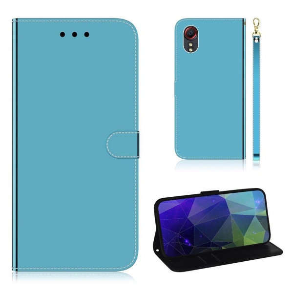 Mirror Samsung Galaxy Xcover 5 flip case - Sininen Blue