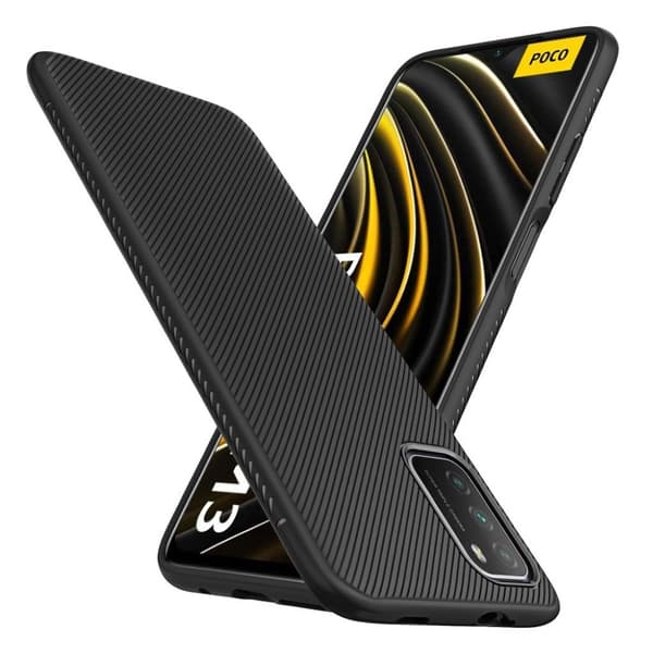 Jazz Xiaomi Poco M3 Etui - Svart Black