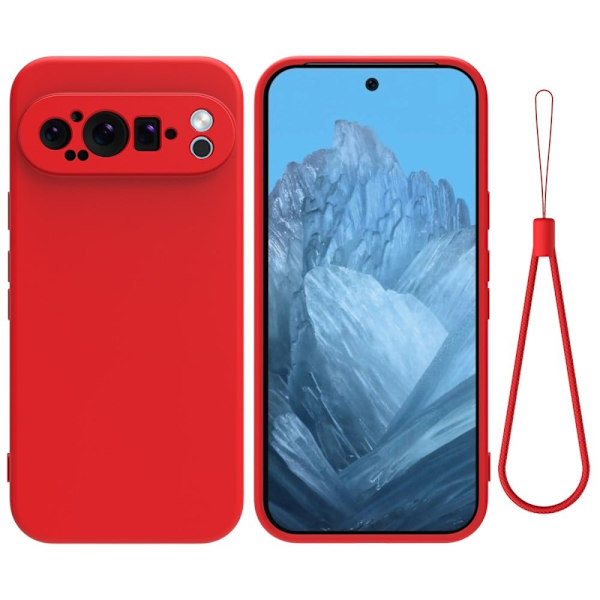Matte Liquid Google Pixel 9 Pro XL silikone cover - Rød Red