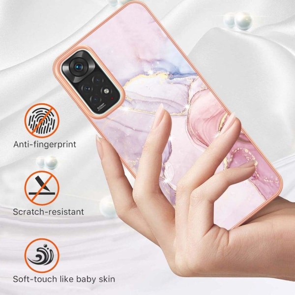 Marble design Xiaomi Redmi Note 11S / Xiaomi Redmi Note 11 cover - Rosa Guld Marmor Dis Pink