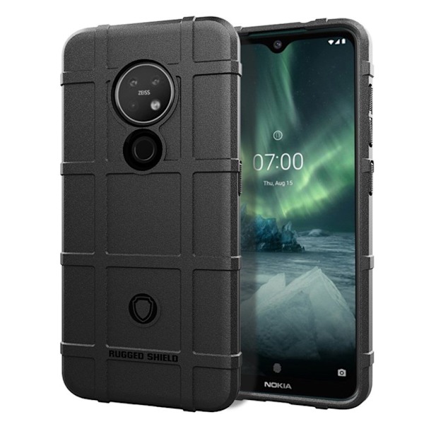 Rugged Shield cover - Nokia 7.2 – Sort Black