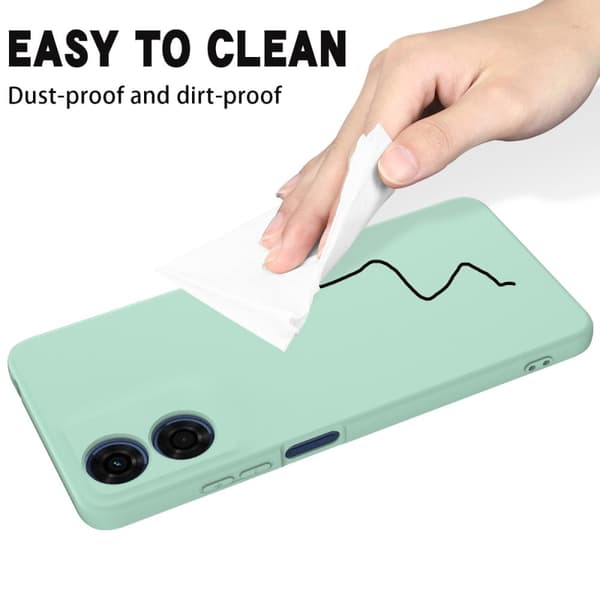 Matte Liquid Motorola Moto E14 silikone cover - Grøn Green