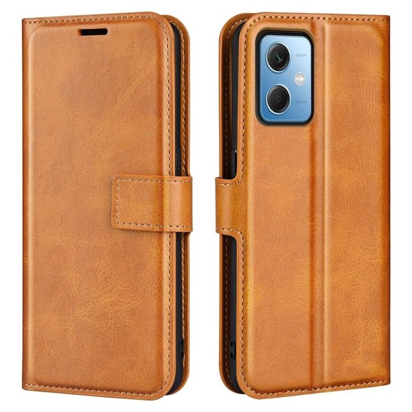 Hållbart konstläder Xiaomi Redmi Note 12 fodral med plånbok - Gul Gul