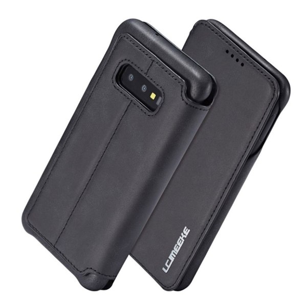 LC.IMEEKE Samsung Galaxy S10e retro etui - Sort Black